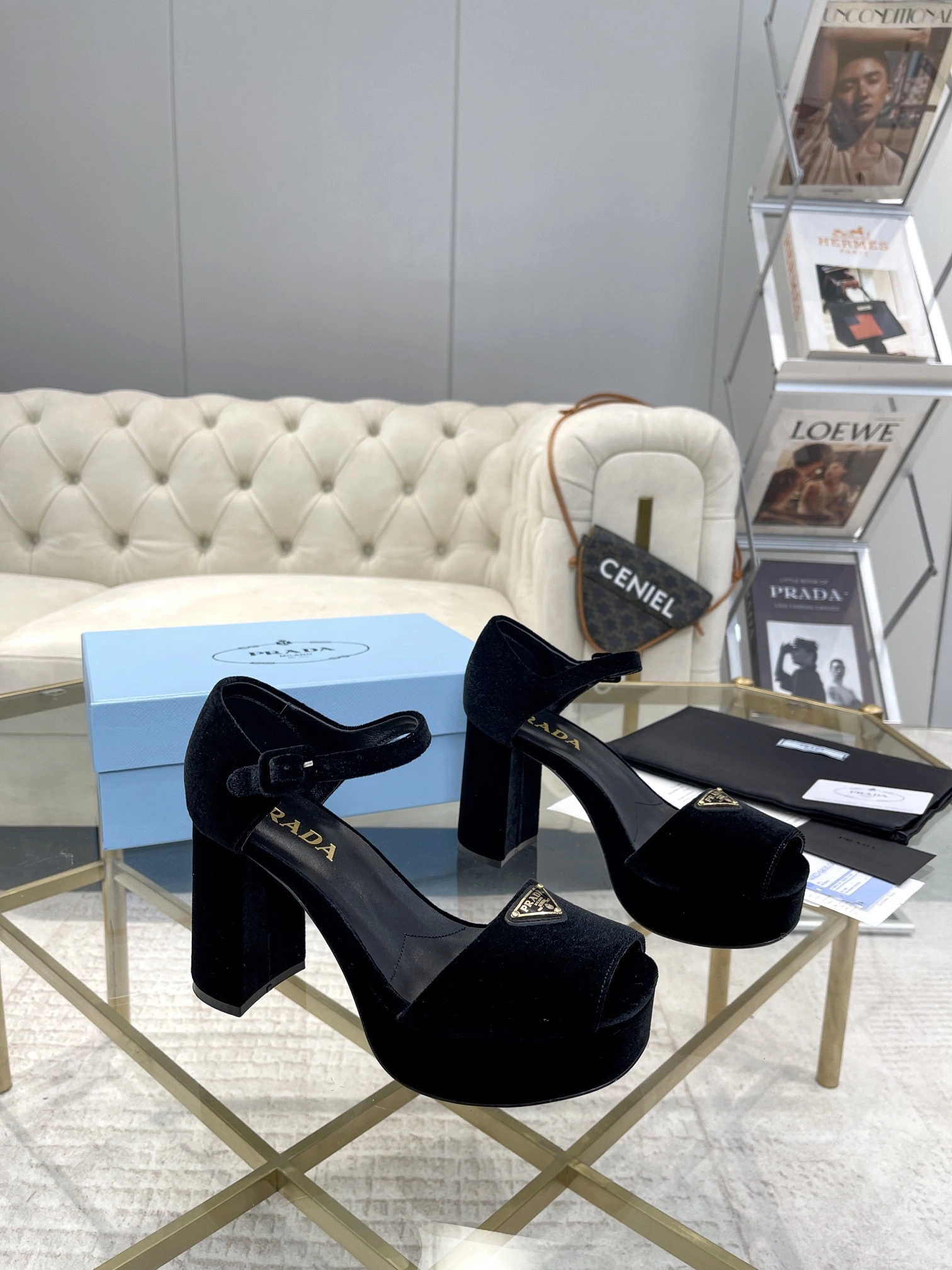 &Pr141 1XP63B_068_F0002_F_D095 sheepskin Heel height：9.5CM Waterproof：3CM item:DT-X000H2802